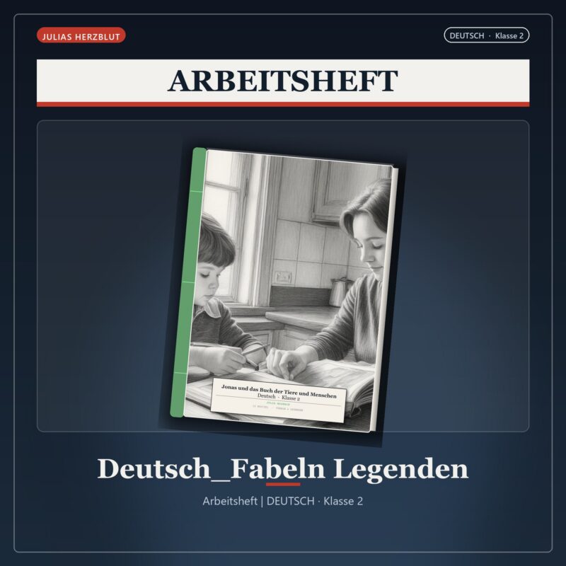 Jonas und das Buch der Tiere und Menschen Deutsch Klasse 2 — Fabeln & Legenden (Erzählstoff)