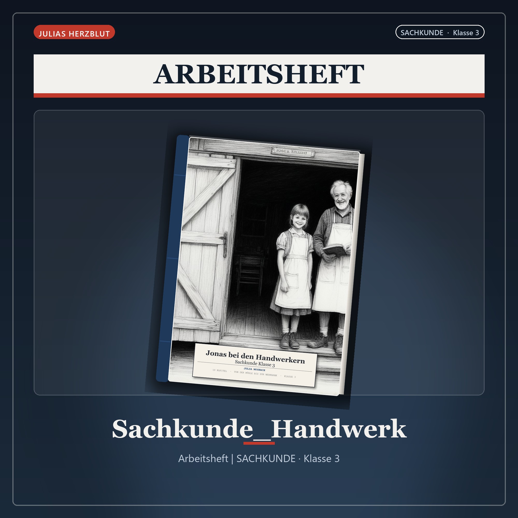 Jonas bei den Handwerkern Sachkunde Klasse 3 — Von Werkstatt zu Werkstatt