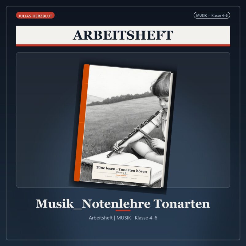 Töne lesen – Tonarten hören Notenlehre & Tonarten - ein Arbeitsheft für die Klasse 4 bis 6