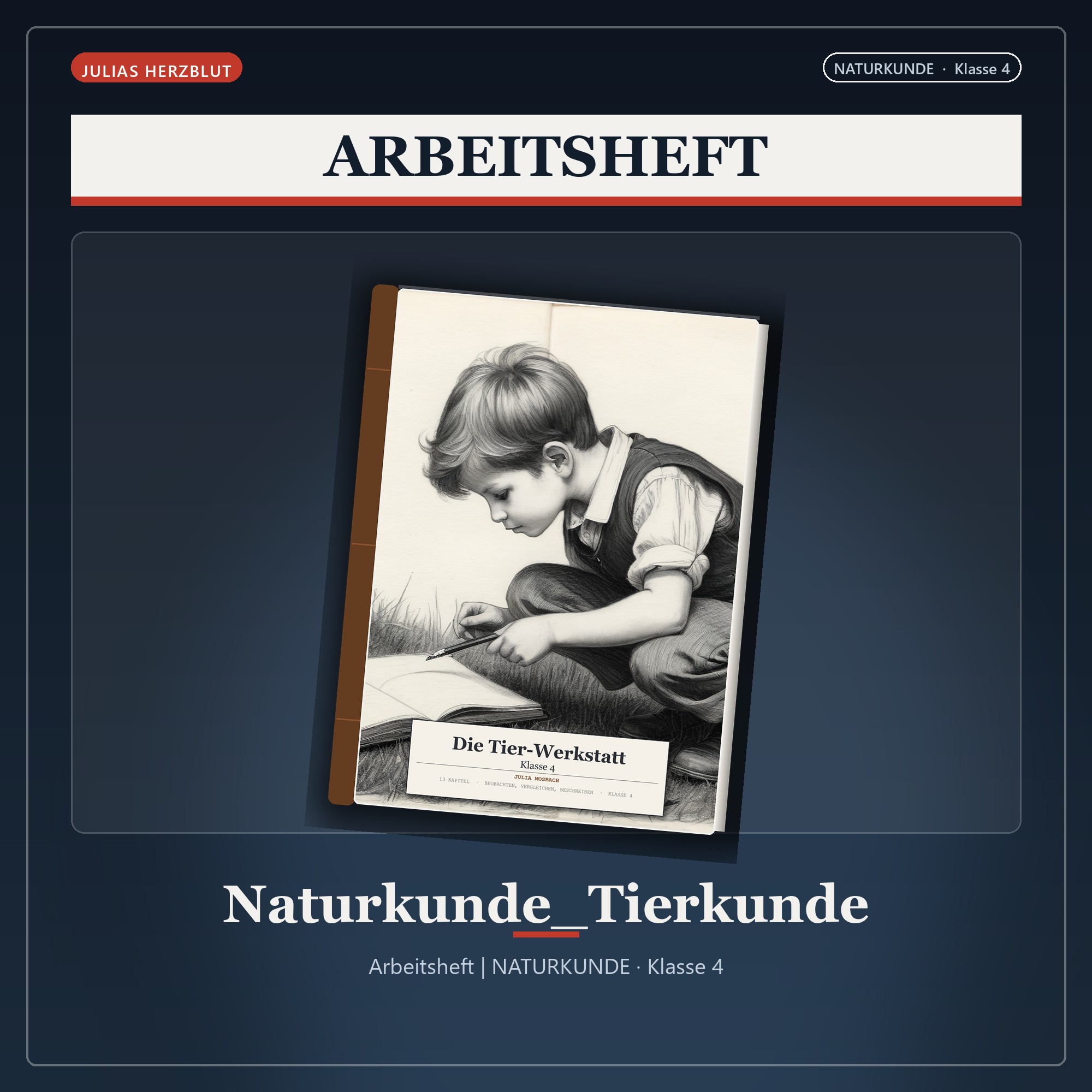 Die Tier-Werkstatt – Tiere sehen und verstehen (Klasse 4)