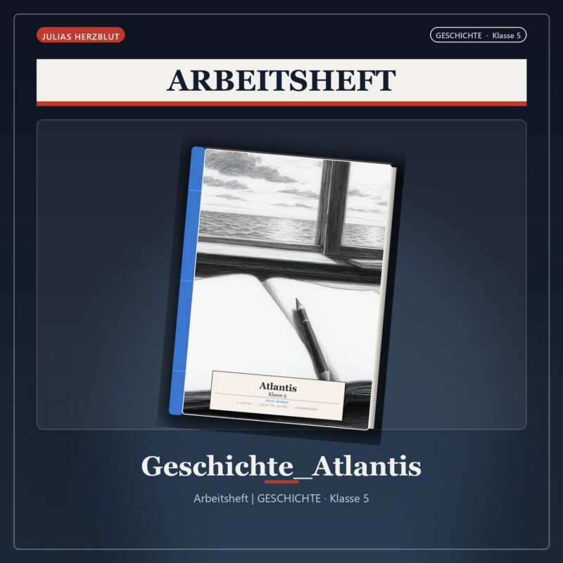 Die alte Karte Atlantis: Was erzählt wird und was wir wissen können - ein Arbeitsheft für die Klasse 5