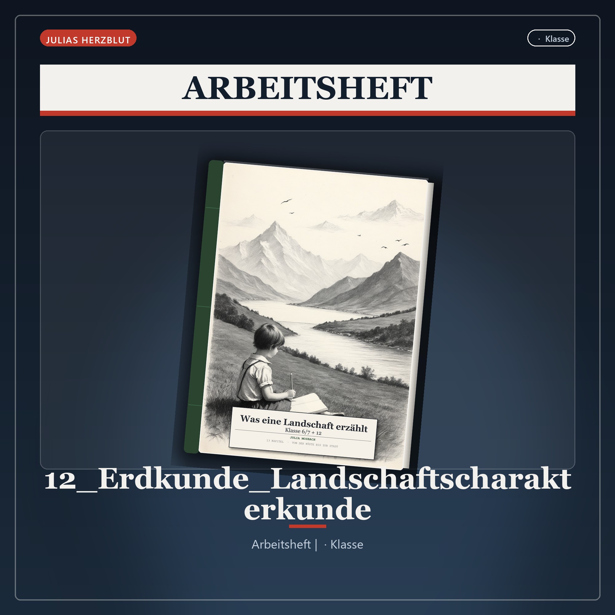 Was eine Landschaft erzählt – Landschaftscharakterkunde (Klasse 6/7 und 12)