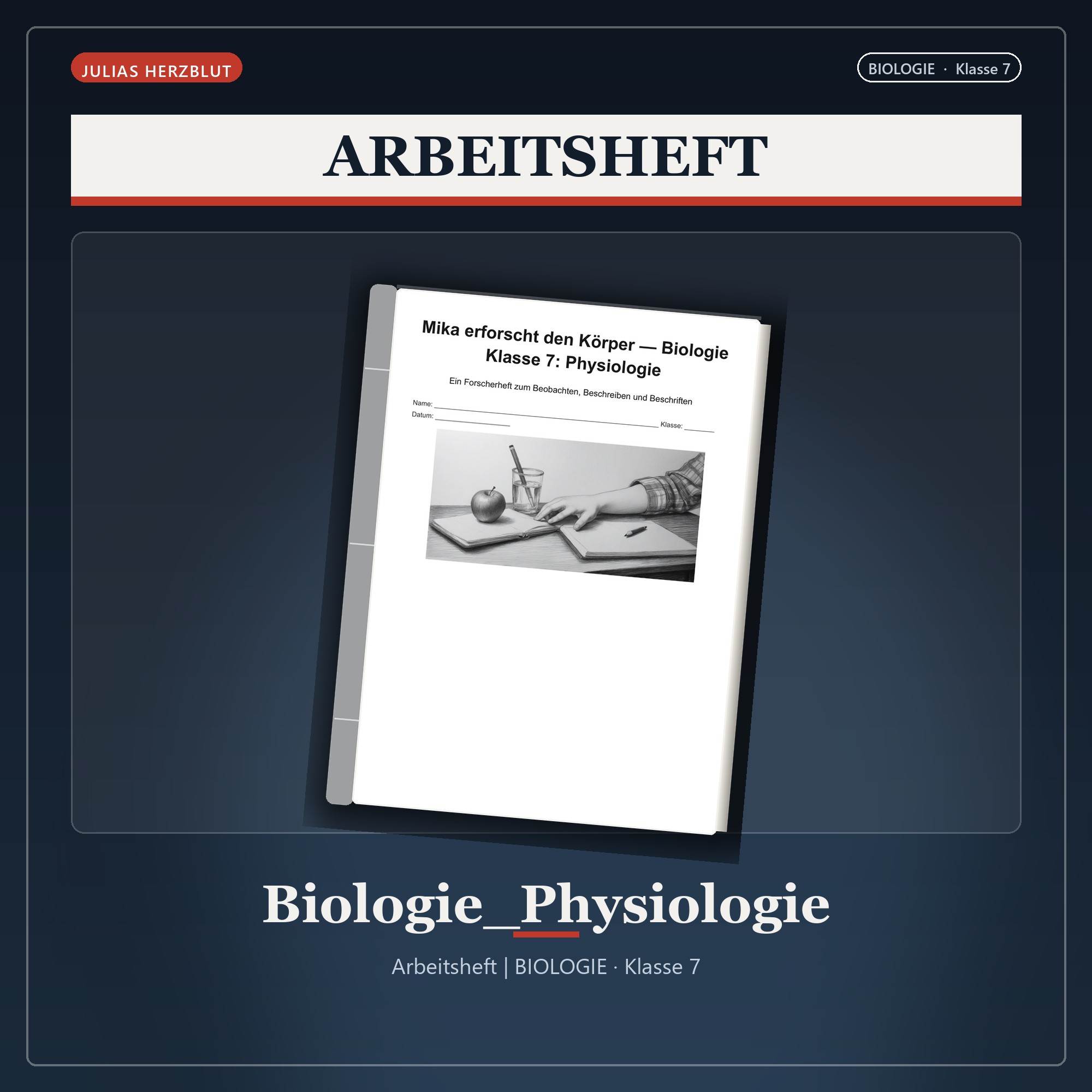 Mika erforscht den Körper — Biologie Klasse 7: Physiologie