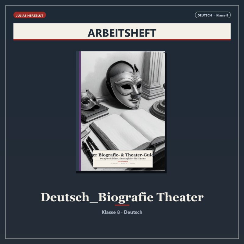 Der Biografie- & Theater-Guide – Jahresbegleiter Klasse 8