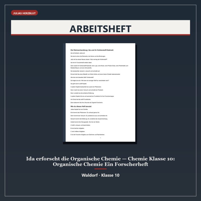 Ida erforscht die Organische Chemie — Chemie Klasse 10: Organische Chemie