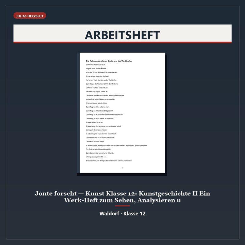 Jonte forscht — Kunst Klasse 12: Kunstgeschichte II