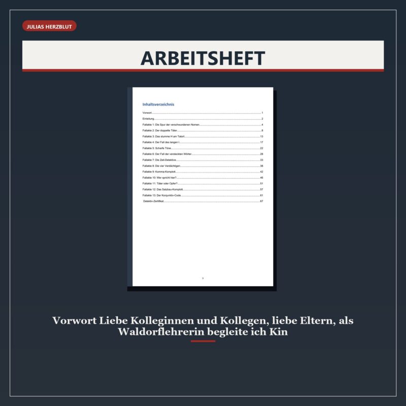 Detektivarbeit in der deutschen Sprache – Klasse 5