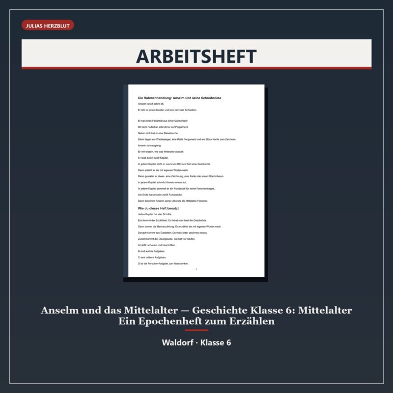 Anselm und das Mittelalter — Geschichte Klasse 6: Mittelalter