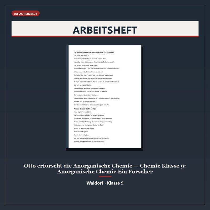 Otto erforscht die Anorganische Chemie — Chemie Klasse 9: Anorganische Chemie
