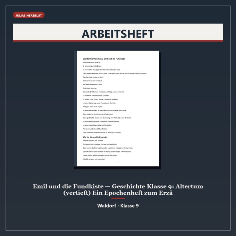 Emil und die Fundkiste — Geschichte Klasse 9: Altertum (vertieft)