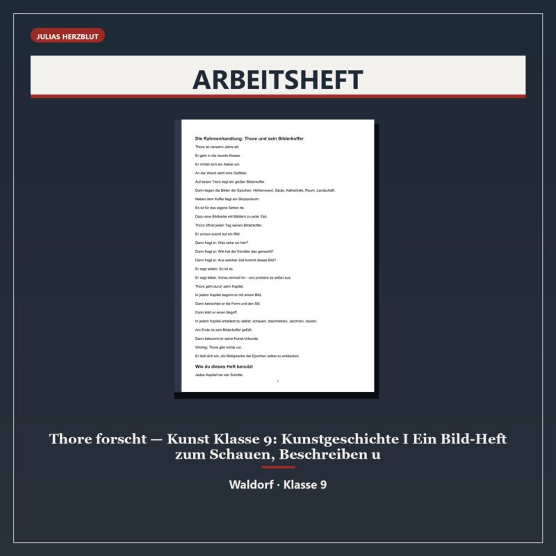 Thore forscht — Kunst Klasse 9: Kunstgeschichte I