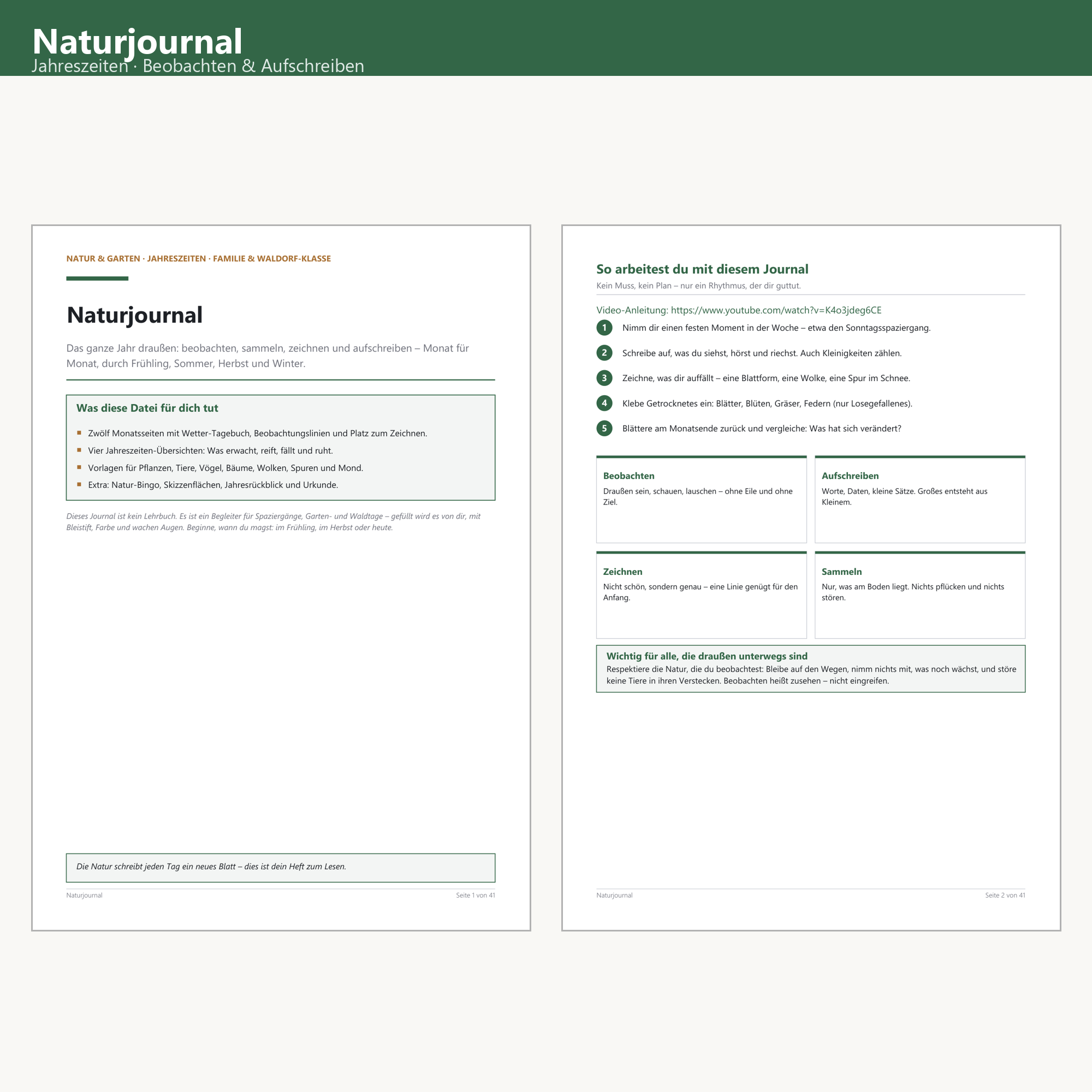 Nature Journal (41) – Cover