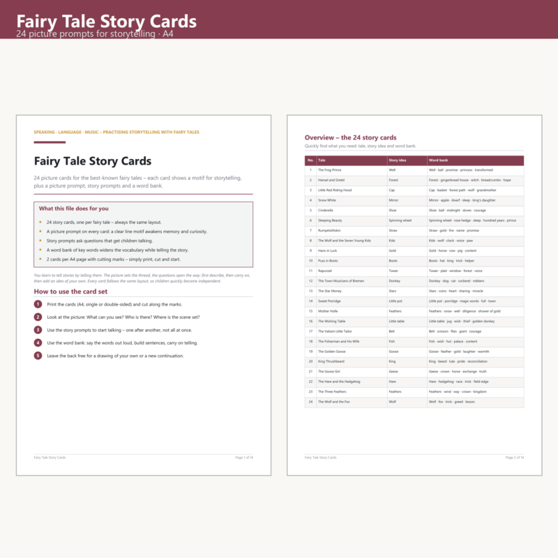 Fairy Tale Story Cards (24)