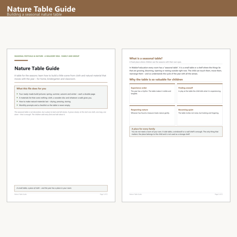 Nature Table Guide