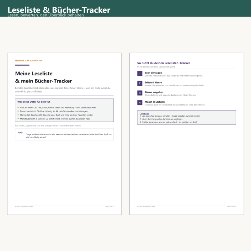 Bücher-/Leseliste-Tracker